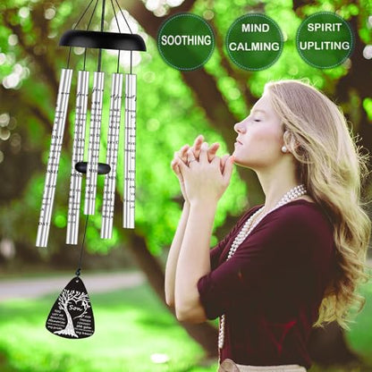 Sympathy Memorial Wind Chimes Bereavement Memorial Gifts for Loss of Son Sympathy Memorial Gifts for Loss of Loved One in Memory of Son - size: 32 inch