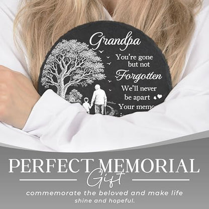 Memorial Stone for Loss of Grandpa - Sympathy Garden Plaque