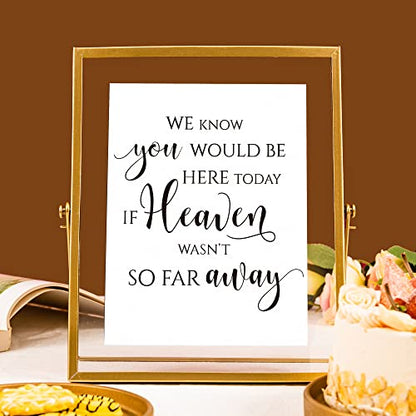 Calculs Wedding Memorial Sign, Gold 8x10 Floating Picture Frame - color: Gold-10x8in