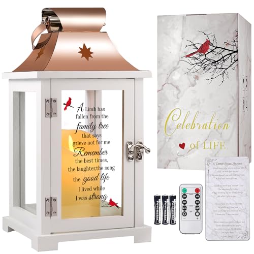 Memorial Lantern, Sympathy Gifts for Loss of Mom/Dad/Loved One, Bereavement Gifts, in Memory of Loved One Lantern,Celebration of Life, Memorial Gifts, Funeral Lantern,A Limb has Fallen from The ... - color: A Limb Has Fallen from the Family Tree
