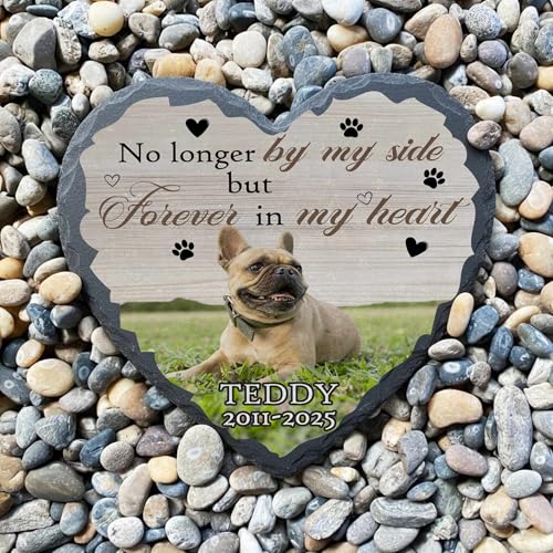 Personalized Pet Memorial Garden Stones for Dogs Cats - color: Memorial 2