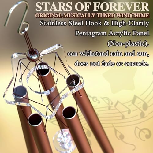 Personalized Memorial Wind Chime with Custom Photo, Name & Date - Thoughtful Sympathy Gift for Garden, Porch, Backyard & Patio Decor
