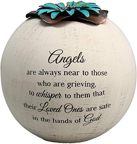 Pavilion Gift Company 19094 Angels are Near Candle Holder, 5-Inch, Terra Cotta