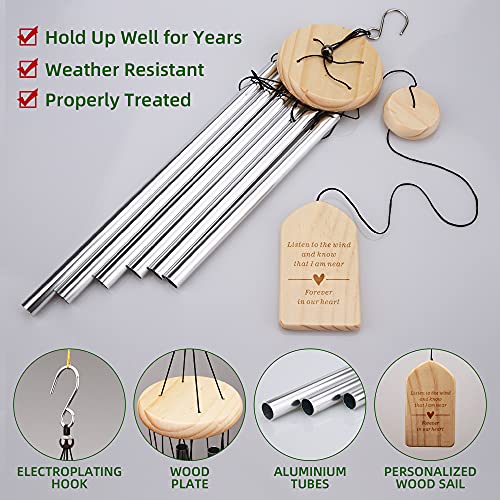 Gtizry Memorial Wind Chimes, Sympathy Wind Chimes for Loss of Loved One, 28.7 inches
