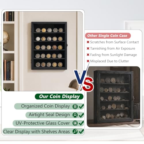 GMFrames 11x14 Wooden Shadow Box Frame with Removable Shelves Deep Display Case for Military Medals Keepsakes White - color: White, size: 11x14