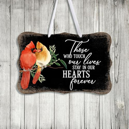 LifeSong Milestones Memorial Wall Hanging Signs Bereavement Keepsake Condolence Funeral Gift For Loss of Loved One 8x12 (Those Who Touch Our Lives (Black)) - color: Those Who Touch Our Lives (Black)