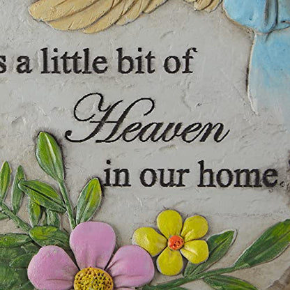 DII Memorial Stepping Stone Collection, Cement, Someone in Heaven, 9.75 Diameter - color: Someone in Heaven