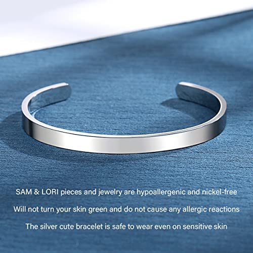 SAM & LORI Personal Bracelets for Teens/Women-Inspirational Jewelry Gifts (Various Designs) for Daughter/Sister/Mom/Friends-Adjustable Bracelet in a Pretty Gift Box - style: 2 You are braver than you believe...