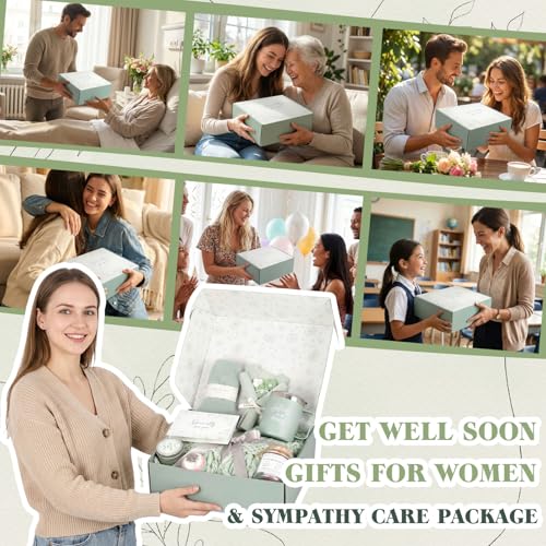 Get Well Soon Gifts for Women Care Package After Surgery Recovery Self Care | Get Well Gift Basket for Women Relaxing Comfort Birthday Gifts Feel Better for Mom Friend Teacher Coworker