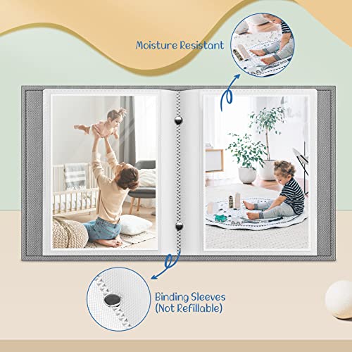 Fintie Photo Album 4x6 Photos - 52 Pockets Small Wallet Albums For Family | Vegan Leather Cover, 4X6 Picture Keepsakes, Family/Wedding/Travel Memory Book, Baby/Kids/Boys/Girls Gift, Dreamy Marble - color: Dreamy Marble