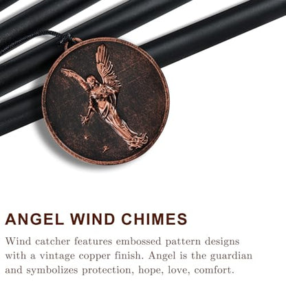 32" Angel Wind Chimes for Outside, Gifts for Women Mom Grandma - size: 32" Angel