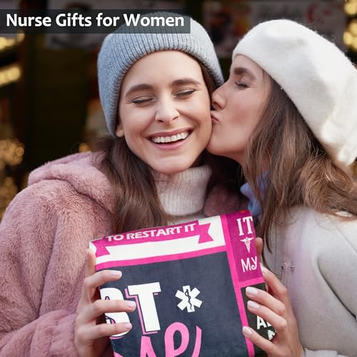 Nurse Gifts Throw Blanket for Women 60"x50", RN Nurse Appreciation Gifts, Birthday Christmas Graduation Retirement Nurses Week Gifts - color: Pink Nurse