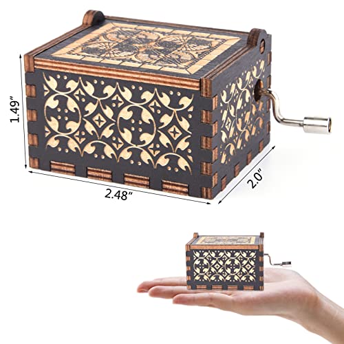 You Are My Sunshine Music Box,Wooden Hand Crank Music Box Gifts for Mom | Wooden Hand Crank Music Box with You Are My Sunshine Melody,Unique Gifts for Mom Daughter Wife,Birthday Anniversary Christmas