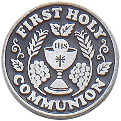 Cathedral Art Pewter (Abbey & CA Gift) First Holy Communion Pocket Token, 1-Inch (PT126) - style: First Communion