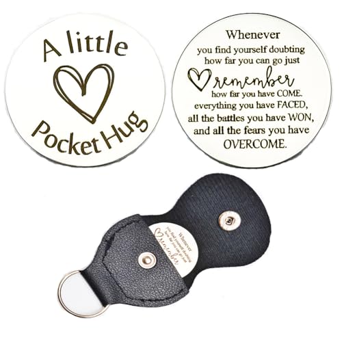 RFTWXHPN Pocket Hug Token Gift Keychain Christmas Birthday Gifts Long Distance Relationship Hug Tokens Keepsake Pocket Hugs - color: Whenever You Find Yourself