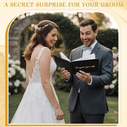 AmazingSpark Boudoir Photo Album for Your Eyes Only Black Leather Self Adhesive with 4x6 Inch, 5x7 Inch Photo Book Gift for Him Husband Boyfriend Groom Wedding Bridal Shower Wedding Anniversary(8x5") - size: 8x5"