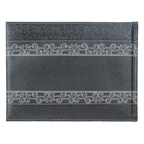 Christian Art Gifts in Loving Memory Guest Book - Grey Padded Faux Leather w/Debossed Cover Design - Condolence Book, Funeral Guest Book, Memorial Sign-in Book for Funerals & Memorial Services