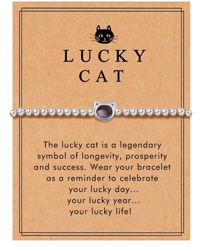 Bracelets for Women, Animal Evil Eye Bracelets, Birthday Graduation Christmas Gifts for Friends Sisters Mom Daughter - style: Cat