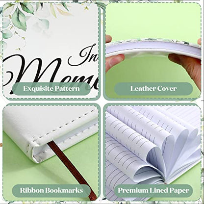 Patelai Funeral Guest Book with Pen, Memory - style: Memory
