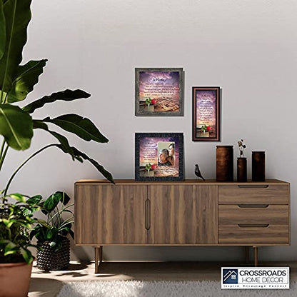 Crossroads Home Décor In Memory of Loved One, Memorial Gifts Picture Frames, Sympathy Gifts for Loss of Mother, Loss of Father Gift Memory Framed Poem 6532CH