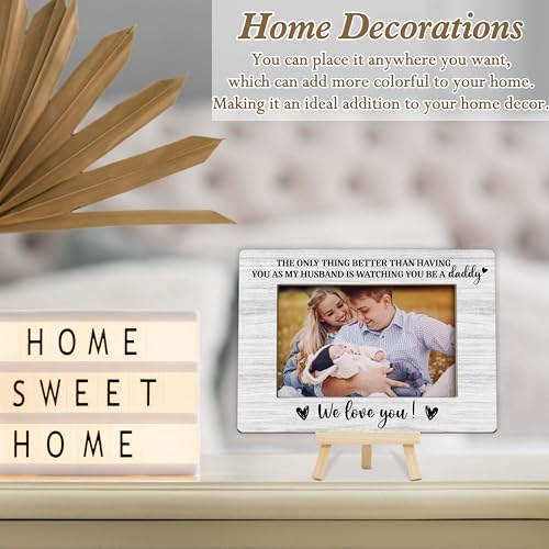 Daddy Picture Frame, First Time Dad Gifts for Husband, New Dad Keepsake Frames, 4x6 Father's Day Picture Frame for Tabletop Display Photo Insert - M08 - style: Be A Daddy