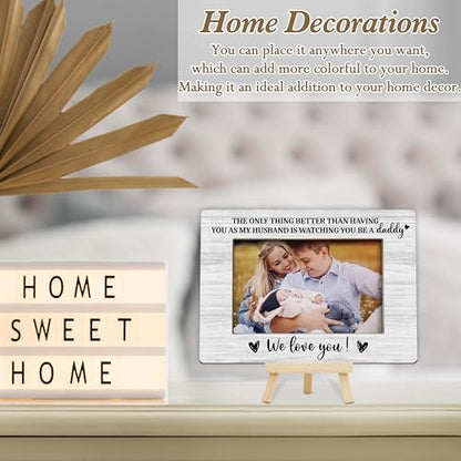 Daddy Picture Frame, First Time Dad Gifts for Husband, New Dad Keepsake Frames, 4x6 Father's Day Picture Frame for Tabletop Display Photo Insert - M08 - style: Be A Daddy