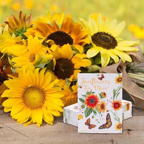 25 Sunflowers for Mom - Happy Mothers Day - Sunflower Seed Packets - style: Sunflowers for Mom