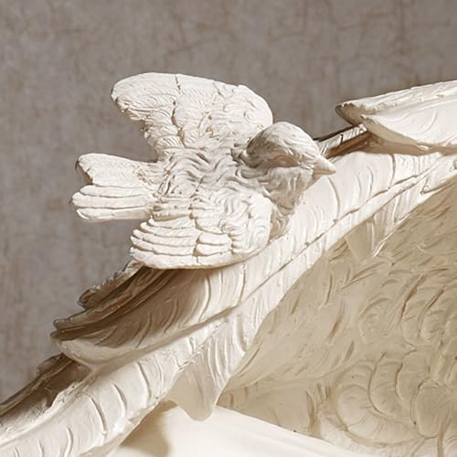 Touch of Class On Angels Wings Sculpture Soft Ivory