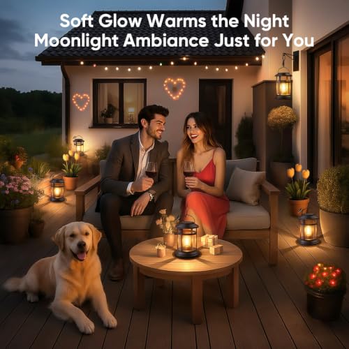 Solar Lanterns Outdoor Waterproof: 4 Pack Hanging Solar Lights for Patio - size: 4 Pack