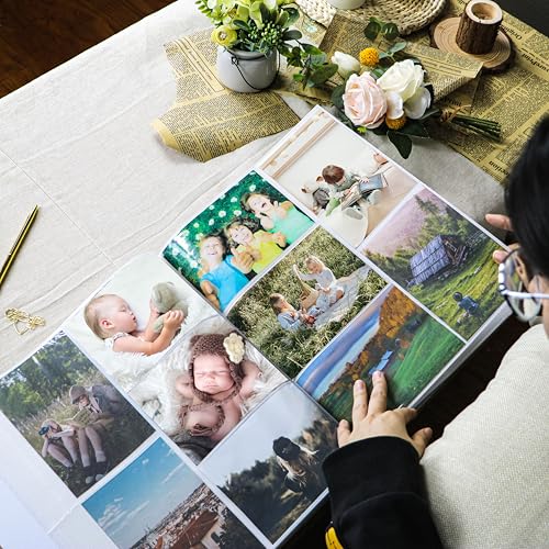 Holoary Baby Photo Album 4x6 500 Photos, Newborn Baby Keepsake Gifts for Baby Boy/Girl and New Parents, Woodland Animals Design Baby Photo Albums - size: 12''x13.3''