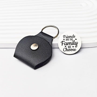 RFTWXHPN Long Distance Relationship Friendship Gifts for Women Men Pocket Hug Tokens Christmas Gift for Boyfriend Girlfriend - color: Friends Are the Family We Choose