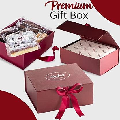 Dulcet Gift Baskets Gourmet Treats Gift Basket - Thank You Gift or Food Gift for Sympathy, Thank You, or Bereavement Ideas - Gourmet Delicious Baked Goods - Cookies, and Brownies Assortment Baked Goods