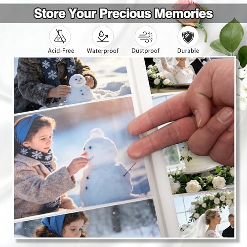 Aevdor 2 Pack 4x6 Photo Albums, Holds 600 Photos, Linen Cover, Beige - color: 2 Pack Beige