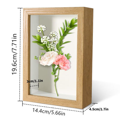 5x7 Wood Color Shadow Box Frame Display Case | With Real Glass for Memorabilia,Wedding Memories,Pins,Awards,Crafts,Tickets and Photos