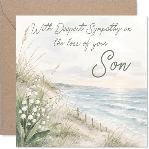 Stuff4 Comforting Sympathy Card, Loss of Son - color: Son