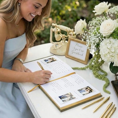 Beautiful Wedding Guest Book for Your Wedding Reception - Velvet Guestbook - color: Sage
