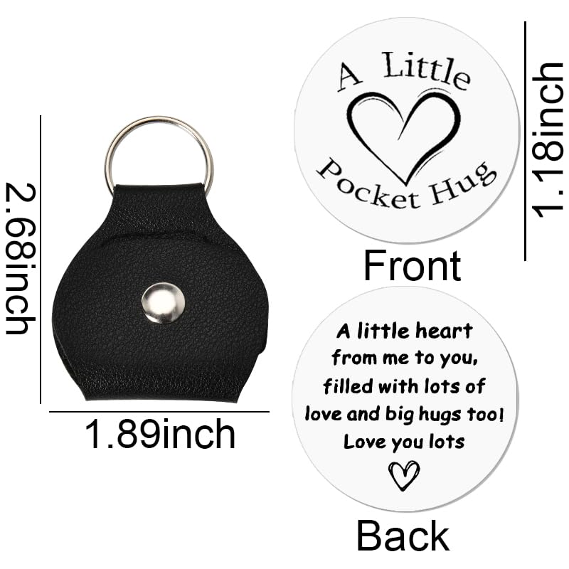 Sisadodo Pocket Hug Token Long Distance Relationship Keepsake Gifts for Son Daughter Birthday Christmas Gifts for Women Men - color: A Little Hug from Me to You