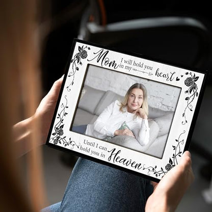 Memorial Picture Frame, Sympathy Gifts for Loss of Mother, Remembrance Gift for Mom Passing Away In Loving Memorial Frame for Tabletop Display Photo Insert - L05 - style: loss of mom 2