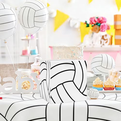 Volleyball Card Box Sports Party Favors Post Box Cardboard Receiving Money Holder for Volleyball Theme Wedding Reception, Baby Showers, Anniversary, Birthday Party, Table Centerpiece Decorations - style: Volleyball