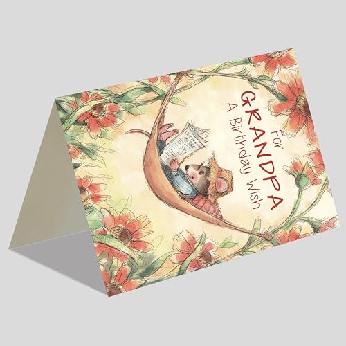 IDU Grandpa Birthday Card, Birthday Card for Grandpa - style: ZN398
