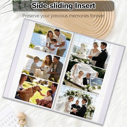 Aevdor 2 Pack 4x6 Photo Albums, Holds 600 Photos, Linen Cover, Grey - color: 2 Pack Grey