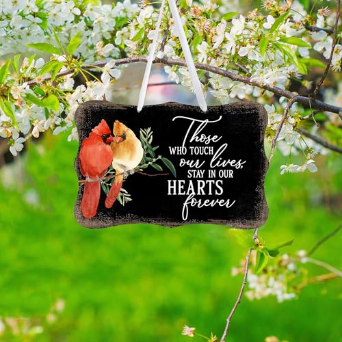 LifeSong Milestones Memorial Wall Hanging Signs Bereavement Keepsake Condolence Funeral Gift For Loss of Loved One 8x12 (Those Who Touch Our Lives (Black)) - color: Those Who Touch Our Lives (Black)