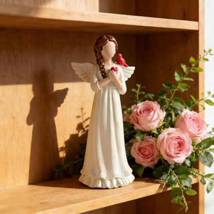 Guardian Angel Figurine, Resin Angel Statue Home Decor Ornament (Guardian Angel)