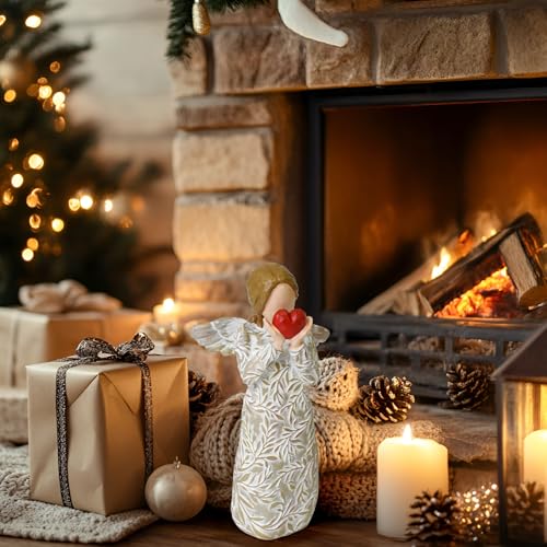 R S Trade Remembrance Angel Figurines, Sympathy Gifts for Loss of Loved One | Sculpted Hand-Painted Angel Statue Home Decor, Memorial Gifts for Loss of Mom Daughter, Grief Gifts for Women