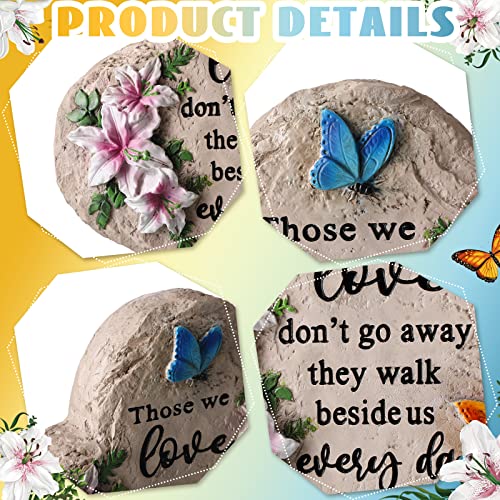 Jetec 6 Inch Memorial Garden Stepping Stone Sympathy Gift Loved One Loss - size: 6 Inch