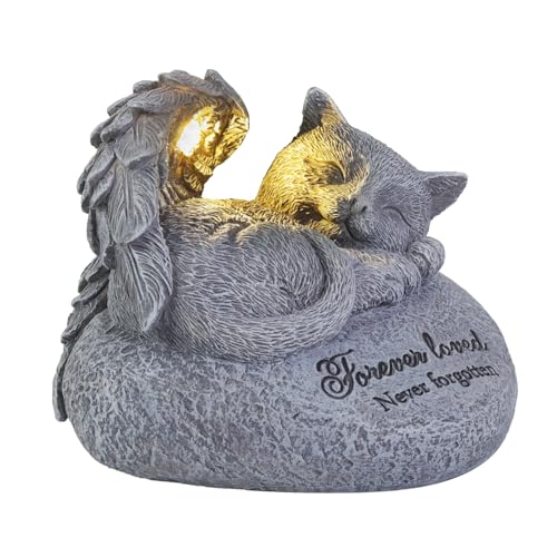 Cat Memorial Gifts for Loss of Cat,Pet Sympathy Gift,is Placed in The Outdoor Garden or Tombstone Loss of Pet Sympathy Gift
