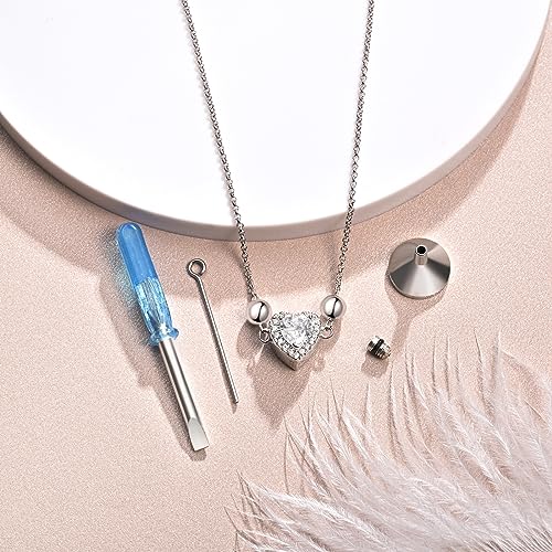 925 Sterling Silver Urn Bracelet for Ashes Women Cremation Jewelry | Memorial Keepsake Bracelet with Hidden Ashes Holder, Meaningful Remembrance Jewelry Gift for Loss of Loved One - style: Heart Urn Bracelet