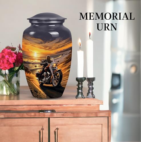 Motorcycle Urn - Cremation Urns for Human Ashes Adult Man & Women -10" - size: CLS-10 Inch, 1 Pc