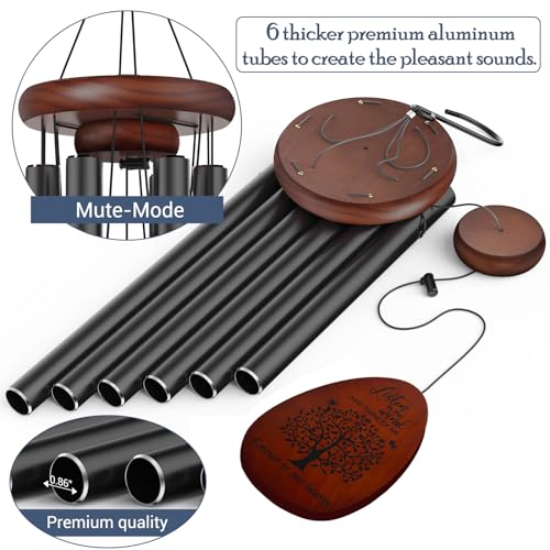 Suntimber Tree of Life Sympathy Memorial Wind Chimes for Loss of Loved One | 35" Windchimes outside in Memory of a Loved One,Bereavement Sympathy Gifts for Condolence,Funeral,Outdoor Clearance - size: 35" Tree of Life