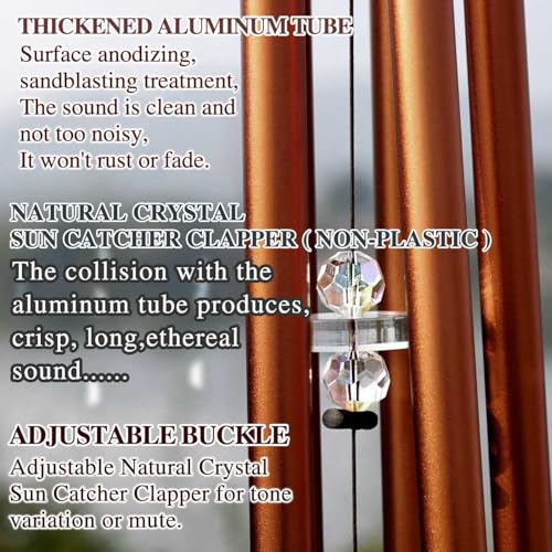 Personalized Memorial Wind Chime with Custom Photo, Name & Date - Thoughtful Sympathy Gift for Garden, Porch, Backyard & Patio Decor